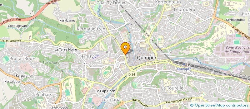 localisation de l'entreprise LES COMPTOIRS DE CORNOUAILLE à QUIMPER