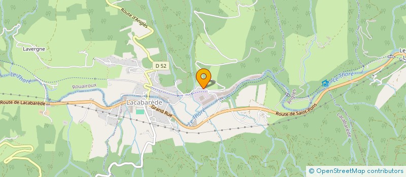 localisation de l'entreprise LES COMPTOIRS DE LA CEZE  ROUAIROUX