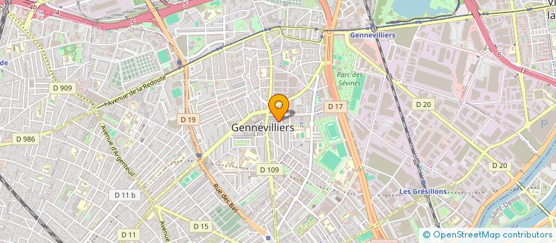 localisation de l'entreprise LES COMPTOIRS DE LA MER à GENNEVILLIERS