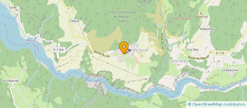 localisation de l'entreprise LES COMPTOIRS DE LA PECHE  MAYRES-SAVEL