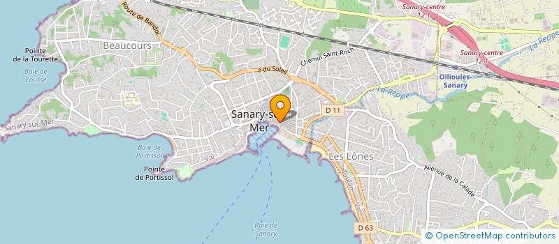 localisation de l'entreprise LES COMPTOIRS DE LA REPRESENTATION  SANARY-SUR-MER