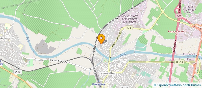 localisation de l'entreprise LES COMPTOIRS DE LOU à RIVESALTES