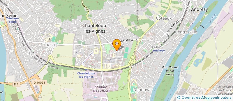 localisation de l'entreprise LES COMPTOIRS DE MARAICHERS  CHANTELOUP-LES-VIGNES