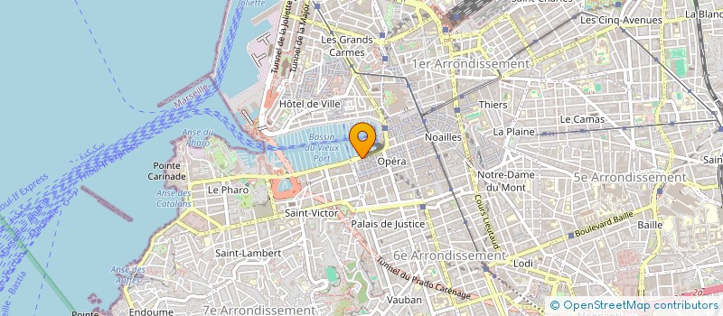 localisation de l'entreprise LES COMPTOIRS DE MASSILIA à MARSEILLE