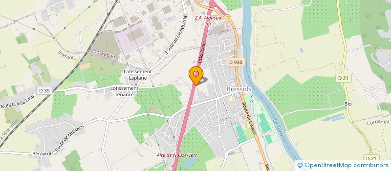 localisation de l'entreprise LES COMPTOIRS DEVELOPPEMENT  BRESSOLS