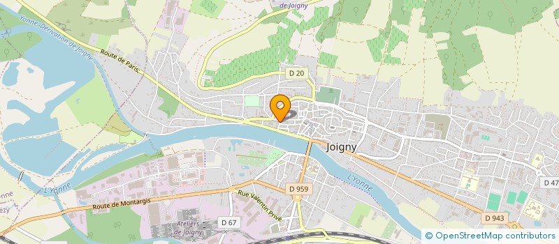 localisation de l'entreprise LES COMPTOIRS DU NOIR à JOIGNY