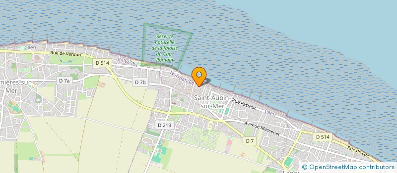 localisation de l'entreprise LES COMPTOIRS ELECTRIQUES DE SAINT AUBIN  SAINT-AUBIN-SUR-MER