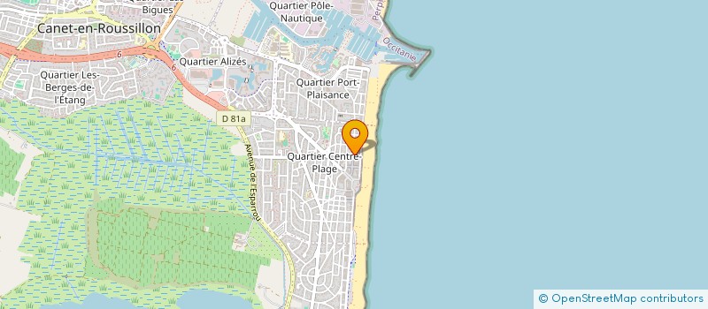 localisation de l'entreprise LES COMPTOIRS ETC  CANET-EN-ROUSSILLON