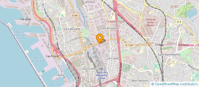localisation de l'entreprise LES COMPTOIRS MARSEILLAIS à MARSEILLE