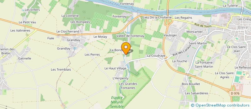 localisation de l'entreprise LES COMPTOIRS RLM  LA CROIX-EN-TOURAINE