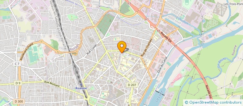 localisation de l'entreprise LES CONCEPTEURS INDUSTR EN BUREAU ETUDES à ROANNE