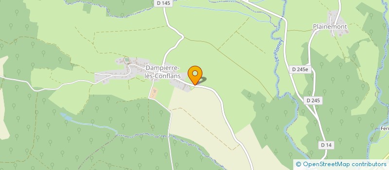 localisation de l'entreprise LES CONCEPTIONS SAONOISES  DAMPIERRE-LES-CONFLANS