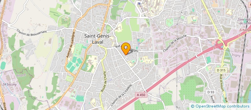 localisation de l'entreprise LES CONCERTS ELOIGNES à SAINT-GENIS-LAVAL