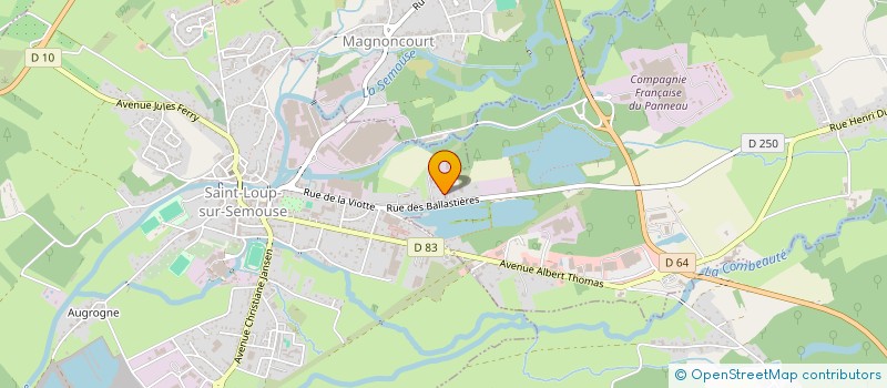 localisation de l'entreprise LES CONCHIBEAU  SAINT-LOUP-SUR-SEMOUSE