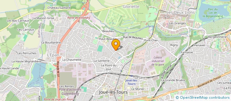 localisation de l'entreprise LES CONCIERGES DE LA LOIRE  JOUE-LES-TOURS