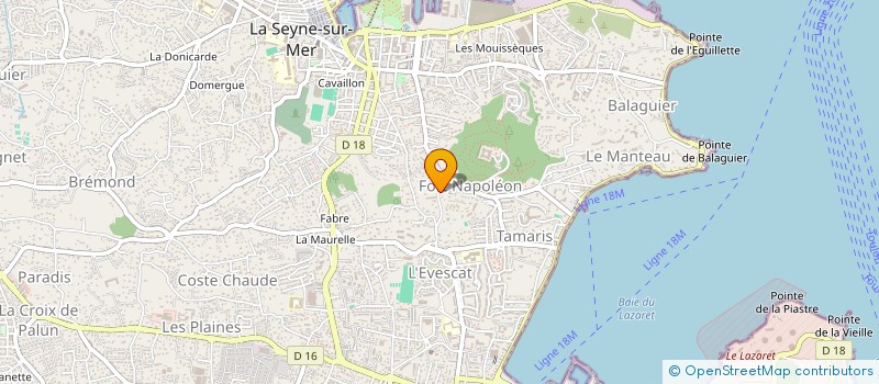 localisation de l'entreprise LES CONCIERGES DE TAMARIS à LA SEYNE-SUR-MER