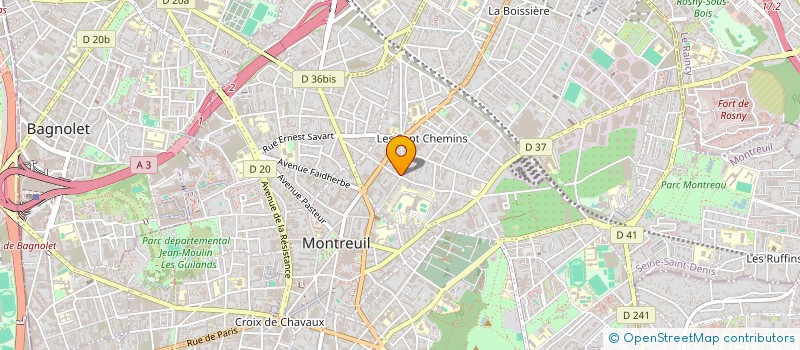 localisation de l'entreprise LES CONDENSATEURS PI à MONTREUIL