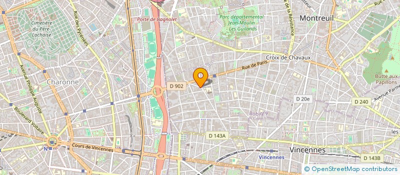 localisation de l'entreprise LES CONFECTIONS CELAIN à MONTREUIL