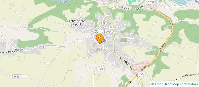 localisation de l'entreprise LES CONFETTIS à SAINT-SEVER