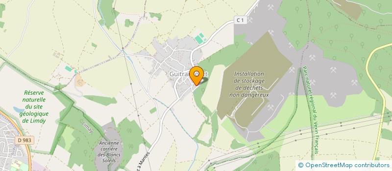 localisation de l'entreprise LES CONFINS  GUITRANCOURT