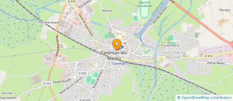 localisation de l'entreprise LES CONFISERIES DU MARAIS  CARENTAN-LES-MARAIS