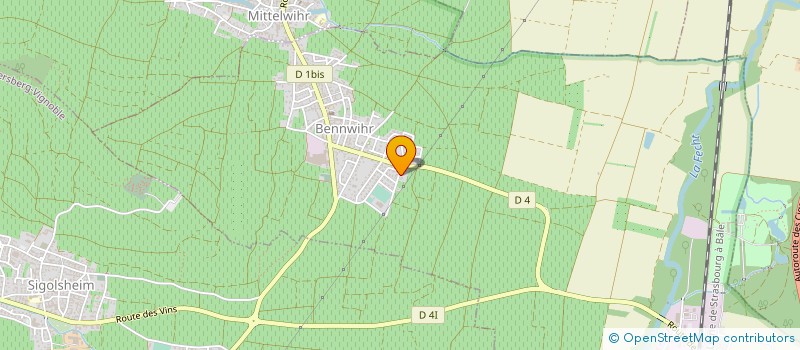 localisation de l'entreprise LES CONFITURES DU VIGNOBLE à BENNWIHR