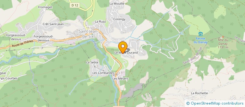 localisation de l'entreprise LES CONGERES  LE GRAND-BORNAND