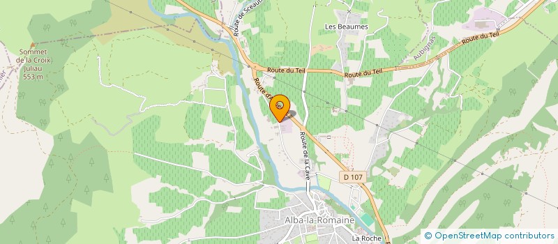 localisation de l'entreprise LES CONNEXIONS à ALBA-LA-ROMAINE