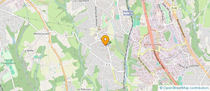 localisation de l'entreprise LES CONSCRITS DE DARDILLY  DARDILLY