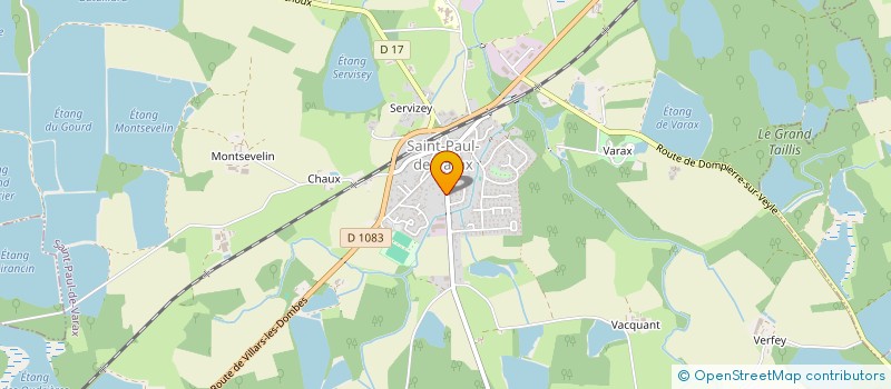 localisation de l'entreprise LES CONSCRITS DE DOMPIERRE à DOMPIERRE-SUR-VEYLE
