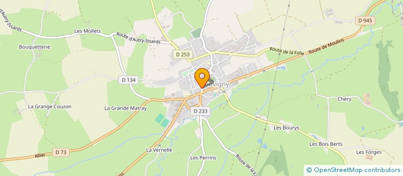 localisation de l'entreprise LES CONSCRITS DE SOUVIGNY  SOUVIGNY