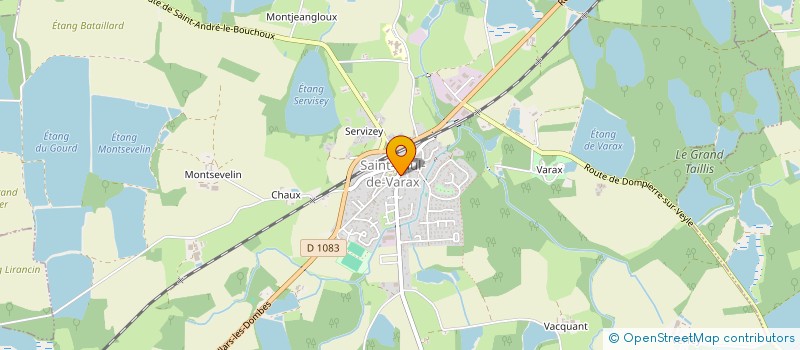 localisation de l'entreprise LES CONSEILLERS IMMOBILIERS SAFTI DE L'AIN ET LIMITROPHE  SAINT-PAUL-DE-VARAX