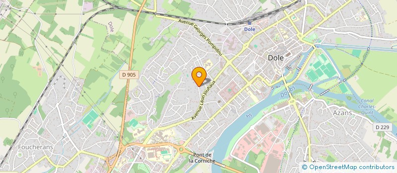 localisation de l'entreprise LES CONSEILS ASSURANCES AUX ENTREPRISES à DOLE