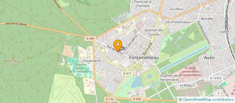 localisation de l'entreprise LES CONSORTS D ABOVILLE à FONTAINEBLEAU