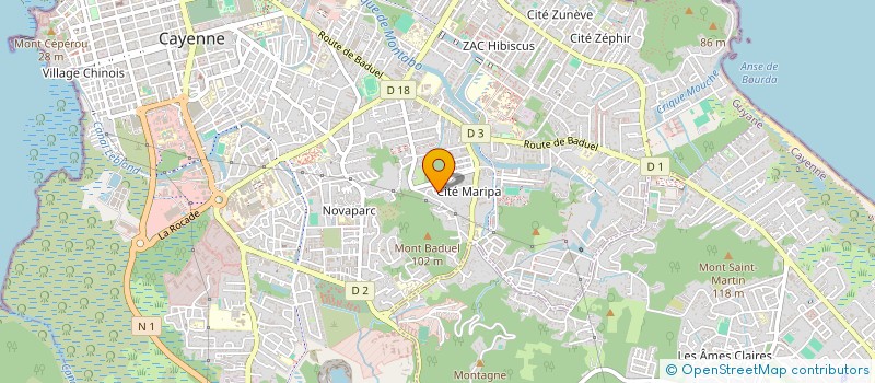 localisation de l'entreprise LES CONSORTS STANIS  CAYENNE