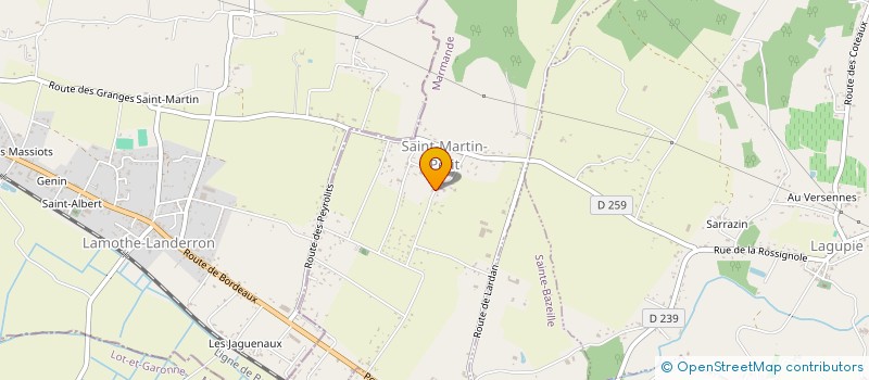 localisation de l'entreprise LES CONSTANS  SAINT-MARTIN-PETIT