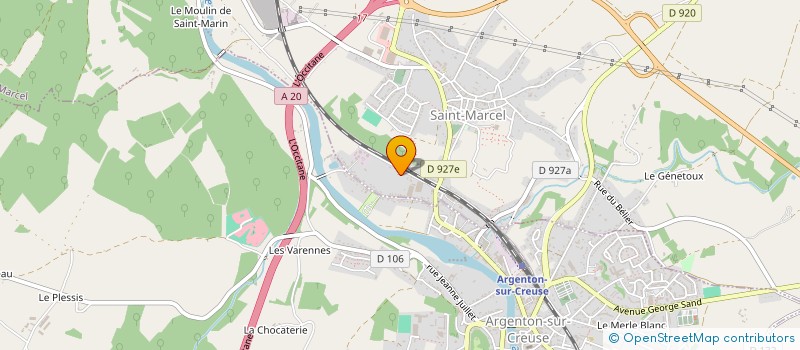 localisation de l'entreprise LES CONSTELLATIONS à SAINT-MARCEL