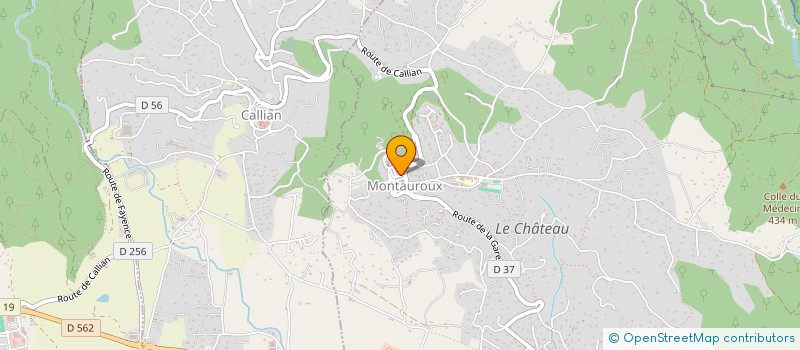 localisation de l'entreprise LES CONSTRUCTEURS ASSOCIES  MONTAUROUX