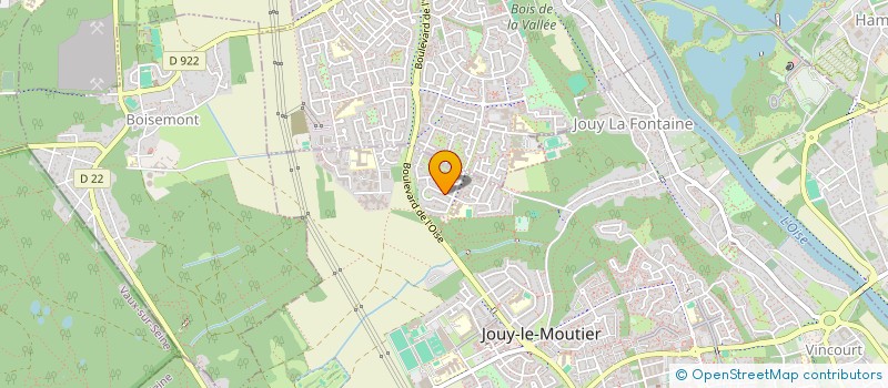 localisation de l'entreprise LES CONSTRUCTEURS CERGYSSOIS  JOUY-LE-MOUTIER