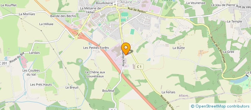 localisation de l'entreprise LES CONSTRUCTEURS D'AUJOURD'HUI à ALLAIRE