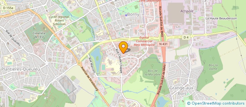 localisation de l'entreprise LES CONSTRUCTEURS DE BATIMENT DE L'EST à METZ