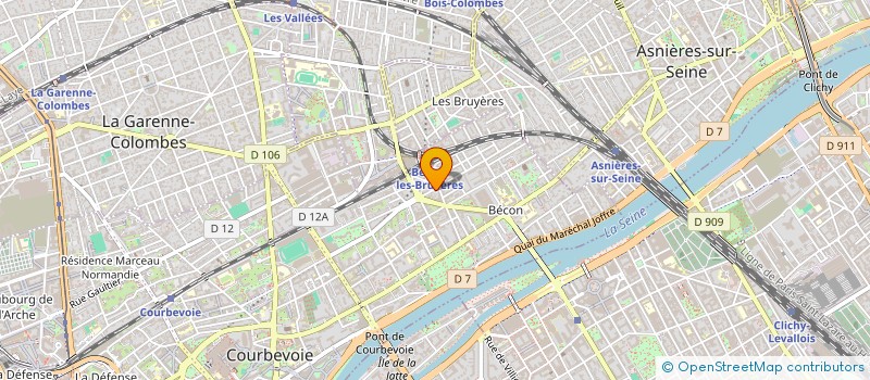 localisation de l'entreprise LES CONSTRUCTEURS DE L'ADYTUM à COURBEVOIE