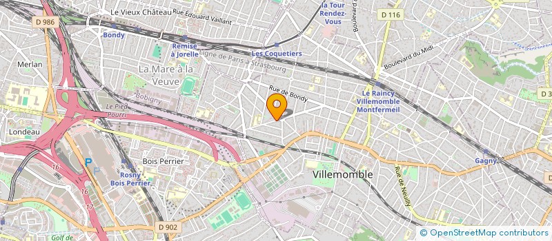 localisation de l'entreprise LES CONSTRUCTEURS DU 93 à VILLEMOMBLE