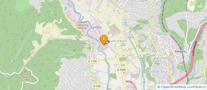 localisation de l'entreprise LES CONSTRUCTEURS DU FUTUR  MANDELIEU-LA-NAPOULE