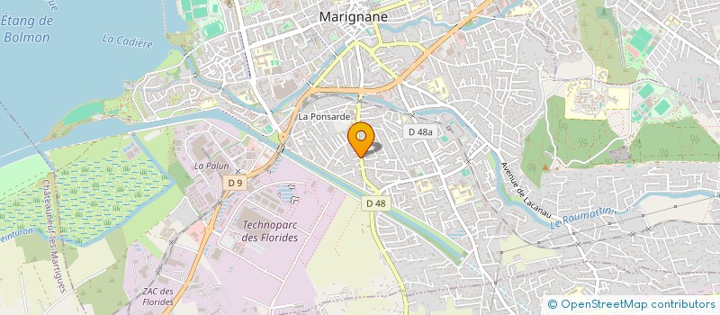 localisation de l'entreprise LES CONSTRUCTEURS DU SUD à MARIGNANE