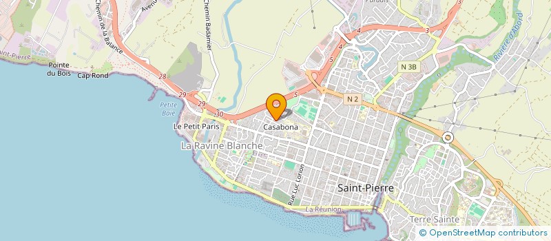 localisation de l'entreprise LES CONSTRUCTEURS REUNIONNAIS à SAINT-PIERRE