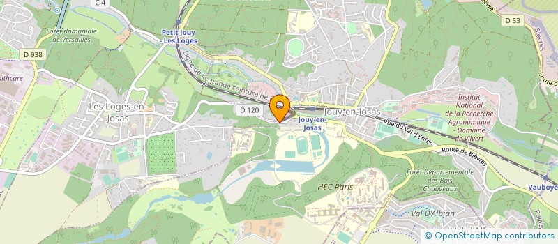 localisation de l'entreprise LES CONSTRUCTIONS DE LA VALLEE  JOUY-EN-JOSAS