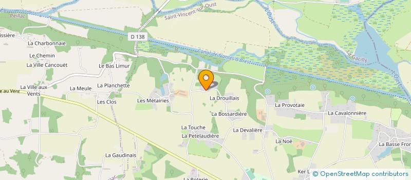 localisation de l'entreprise LES CONSTRUCTIONS DES PAYS DE VILAINE à SAINT-PERREUX