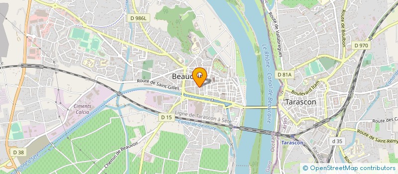 localisation de l'entreprise LES CONSTRUCTIONS DU DELTA  BEAUCAIRE