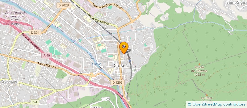 localisation de l'entreprise LES CONSTRUCTIONS DU FAUCIGNY  CLUSES